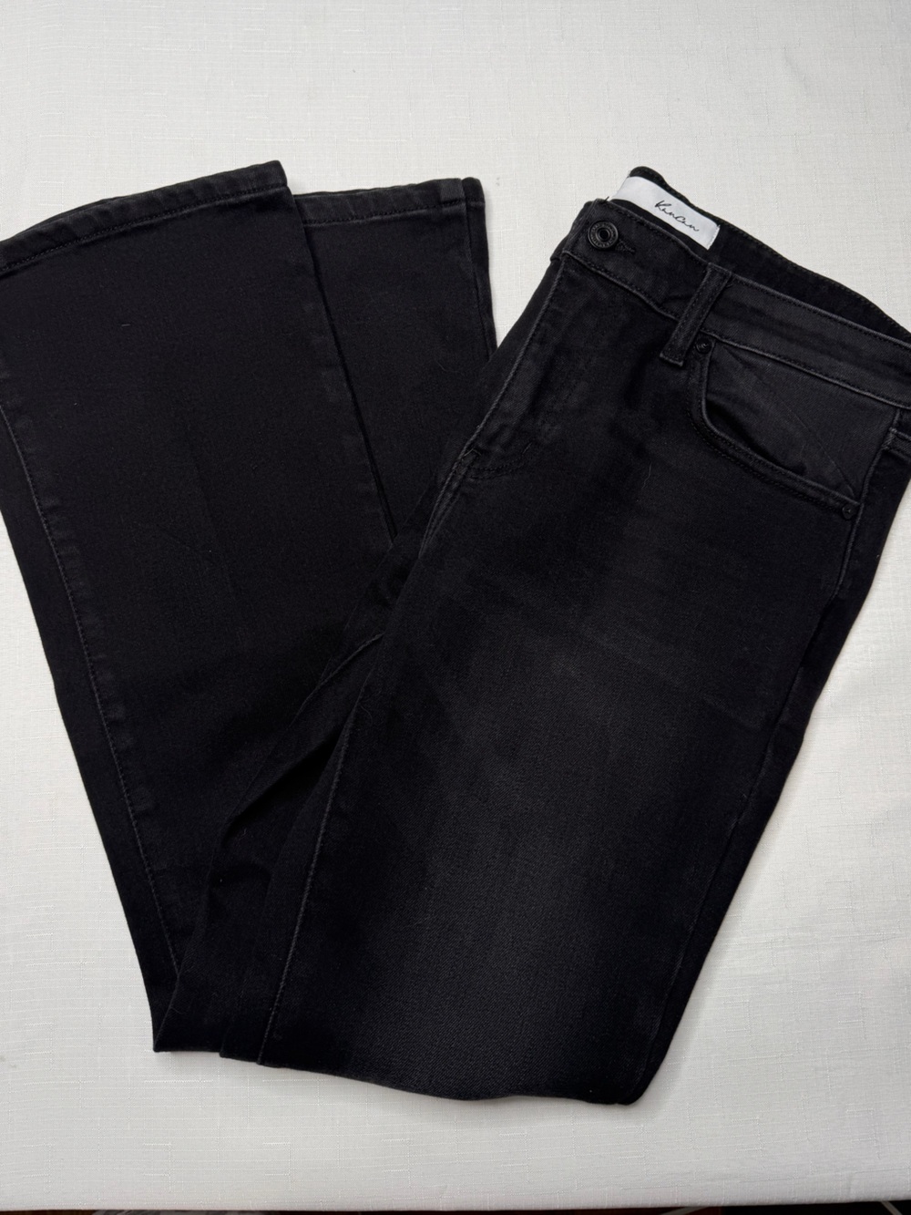 Women’s Kancan black denim blue jeans size 8